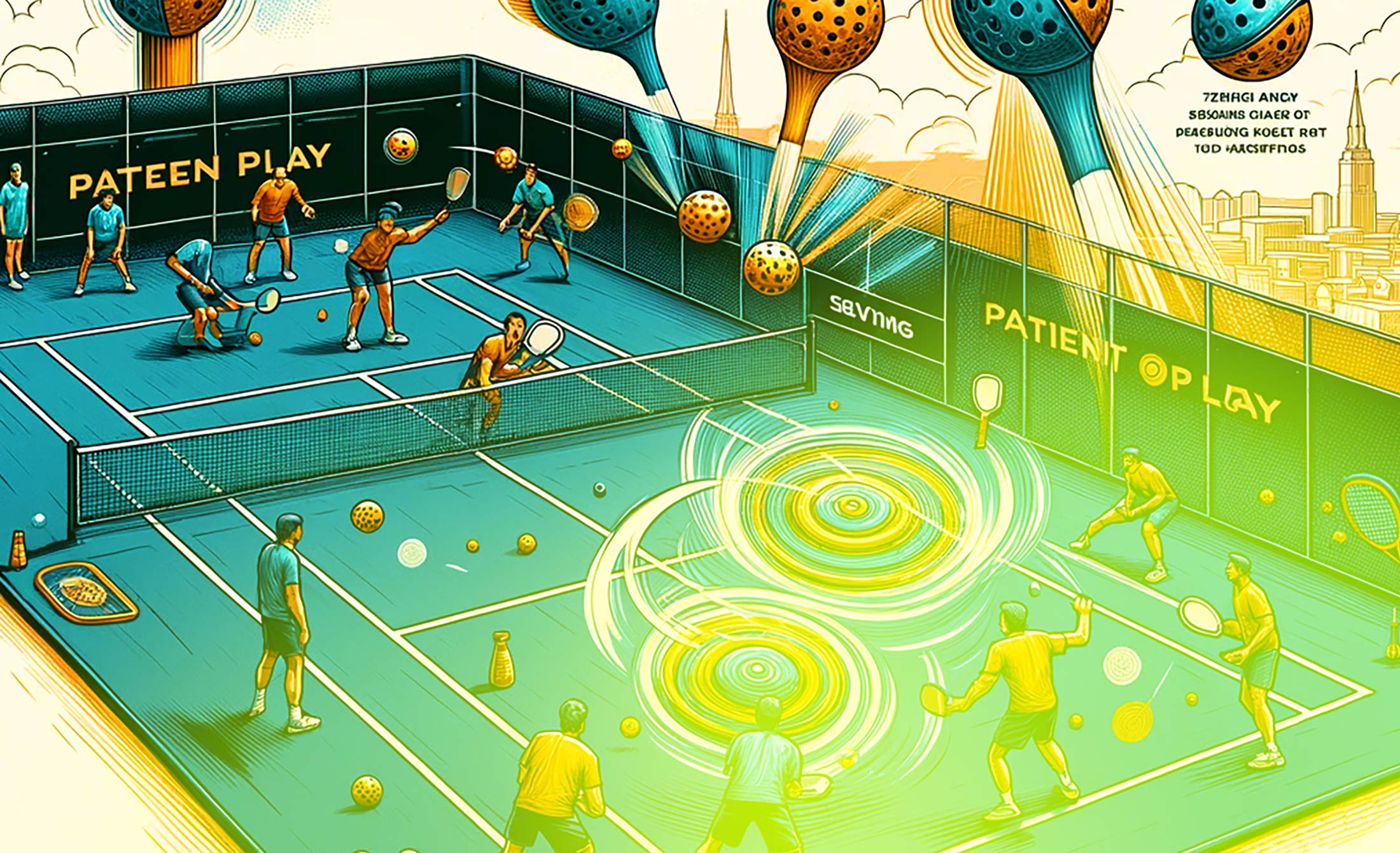 Game is on: New serving and defensive Strategies in Pickleball.